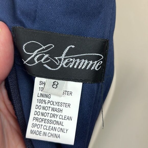 La Femme Lace and sequins formal midi dress size 8 - Picture 13 of 15